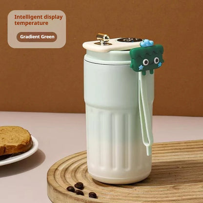 Intelligent Digital LED Temperature Display Coffee Cup.   Stainless Steel Thermo Bottle Keeps Cold and Hot, Thermal Mug Sports Cup
