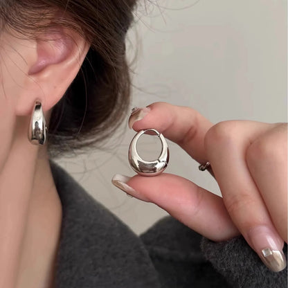3 Pairs Stainless Steel Crystal Zirconia Hoop Earrings for Women Trendy Simple Gold Plated Circle Punk Earrings Piercing Jewelry