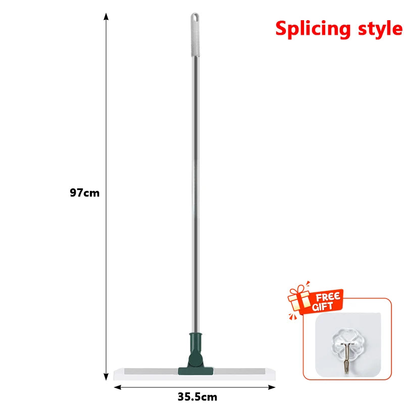 Silicone Broom, Wiper,  Squeegee Window WasheMultifunctional Household Home Floor,  Glass Scraper,  Hand-push Mirror Cleaning
