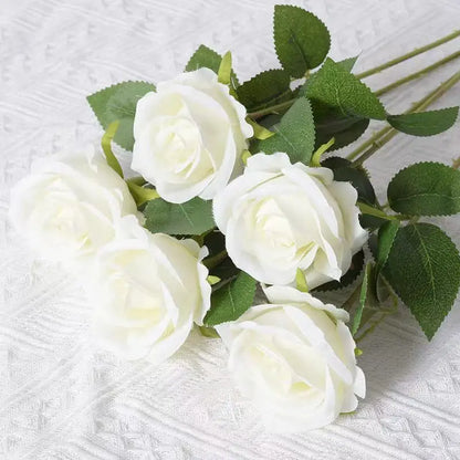 1/5/10/20pcs Roses Artificial Flowers Rose Flower Branch Artificial Red Roses Realistic Fake Rose for ANY SPECIAL OCCASION including PATRIOTIC, Home Decor
