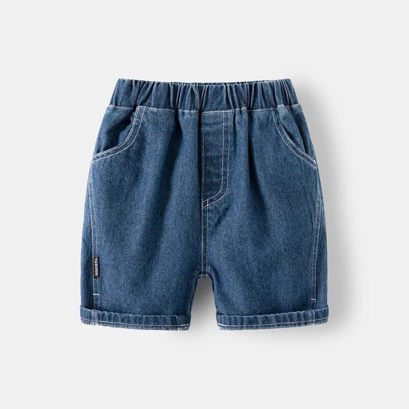 Toddler KIDS Denim Shorts (1 to 2 3 4 5 6 7 Years ) Blue Kids  Jeans / Shorts,  Black Soft Cotton Childrens Short Pants