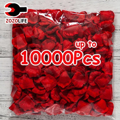 100-10000Pcs Top Colorful Artificial Fake Rose Petals Red White Gold Roses Petal Flowers .  Romantic Wedding Party Valentines  Decor, Etc.