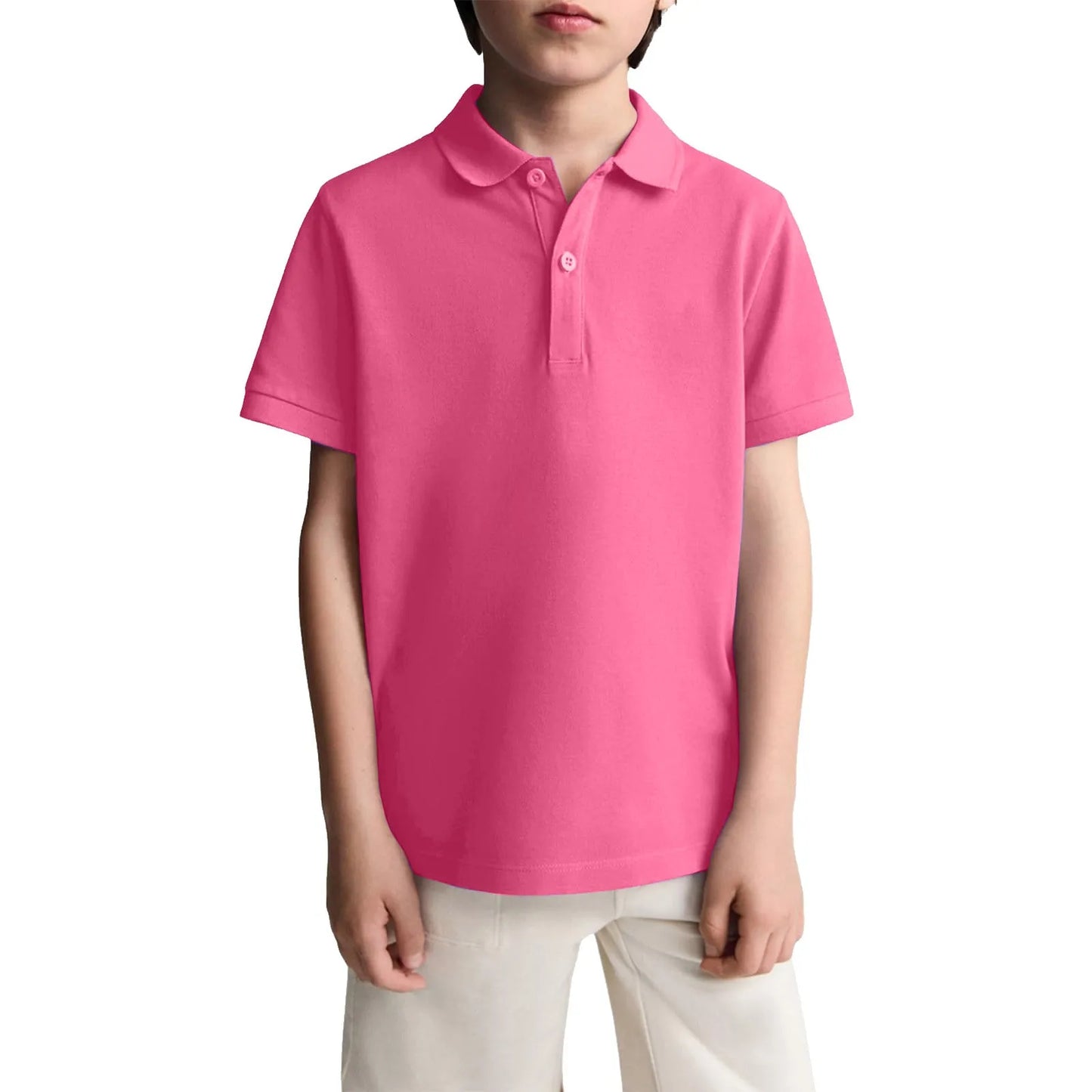 Boys Casual Polo Shirts Short Sleeve Shirt.   School Uniform Shirts For Kids 6-11y.  Great color choices.  All available but...."...time is a'wast'n"