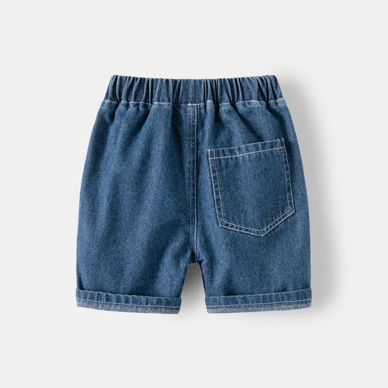 Toddler KIDS Denim Shorts (1 to 2 3 4 5 6 7 Years ) Blue Kids  Jeans / Shorts,  Black Soft Cotton Childrens Short Pants