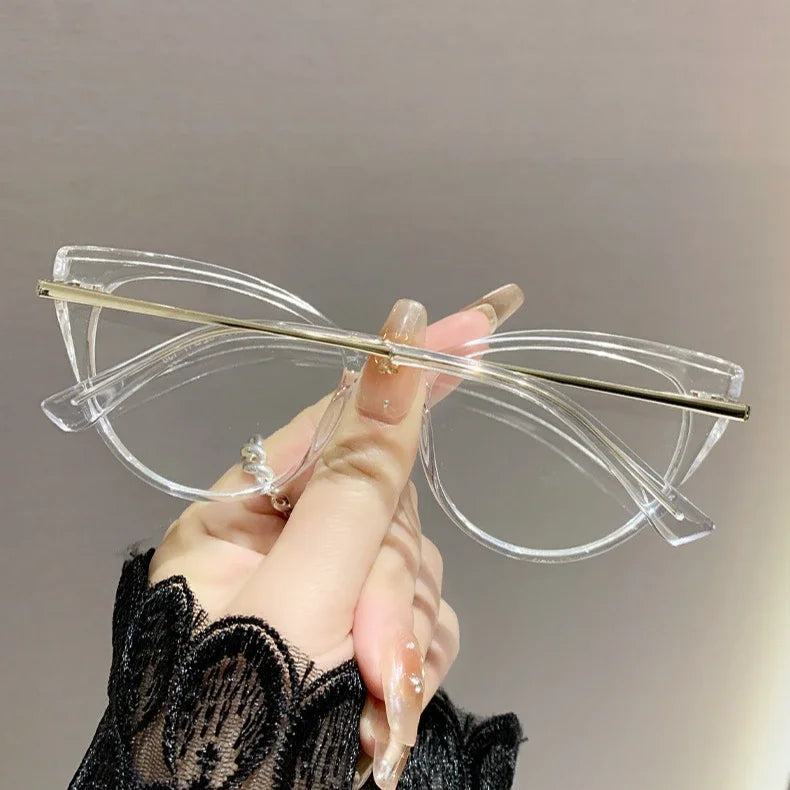 .  -0 -0.5 -0.75 Photosensitive Myopia Glasses Cat Eye Anti Blue Light/myopia Glasses Flat Metal Eyeglass Frame for Myopia Glasses. If Color/RX choices are missing, maybe you can just find a different color than your FAV.  Th
