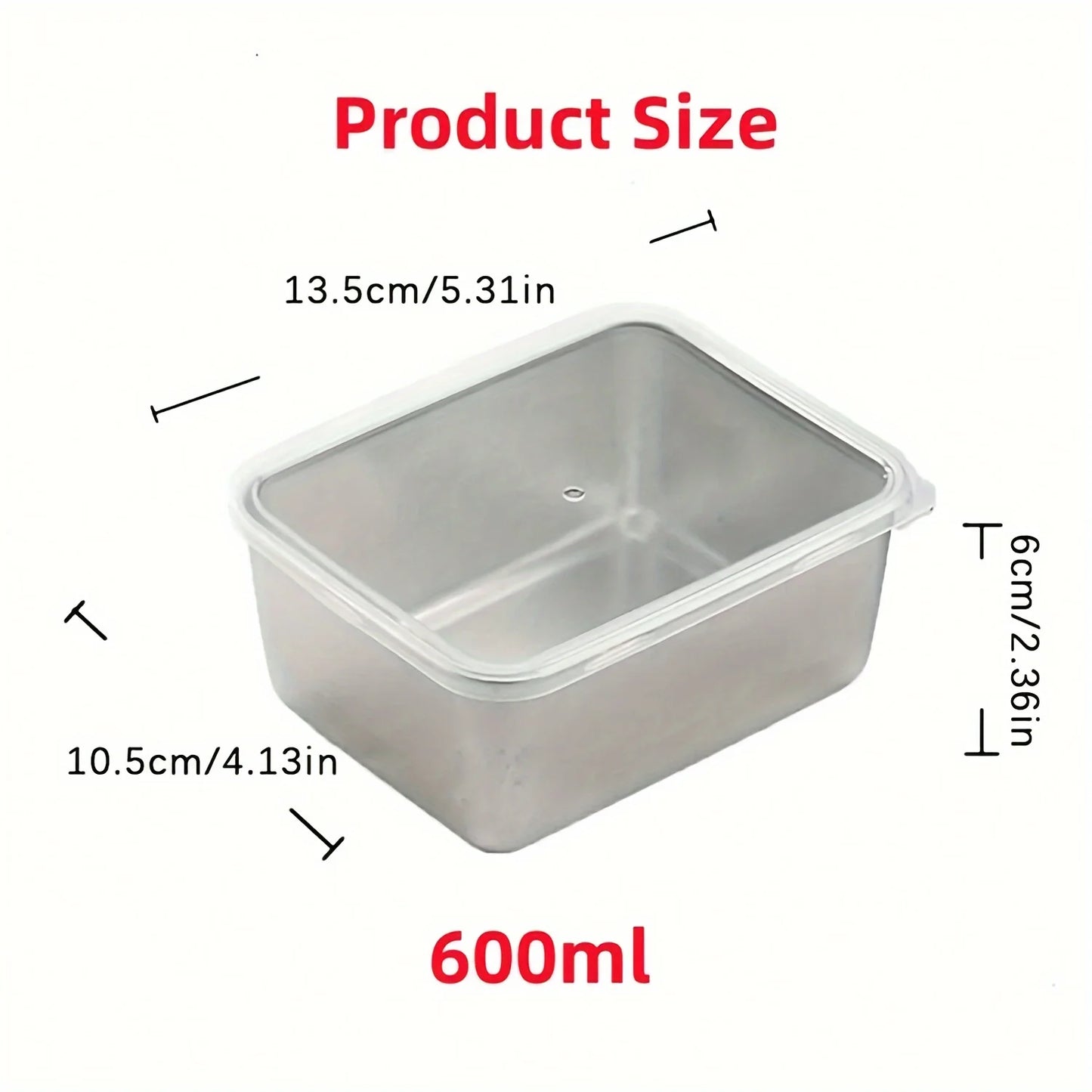 6-Piece Stainless Steel Food Storage Container Sets With Lids - Leakproof, Stackable & Reusable For Camping, Picnics, School