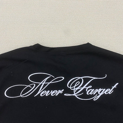 American Dark Retro Printed Long Sleeved T-Shirt,  High Street Trendy Top for Casual Wear