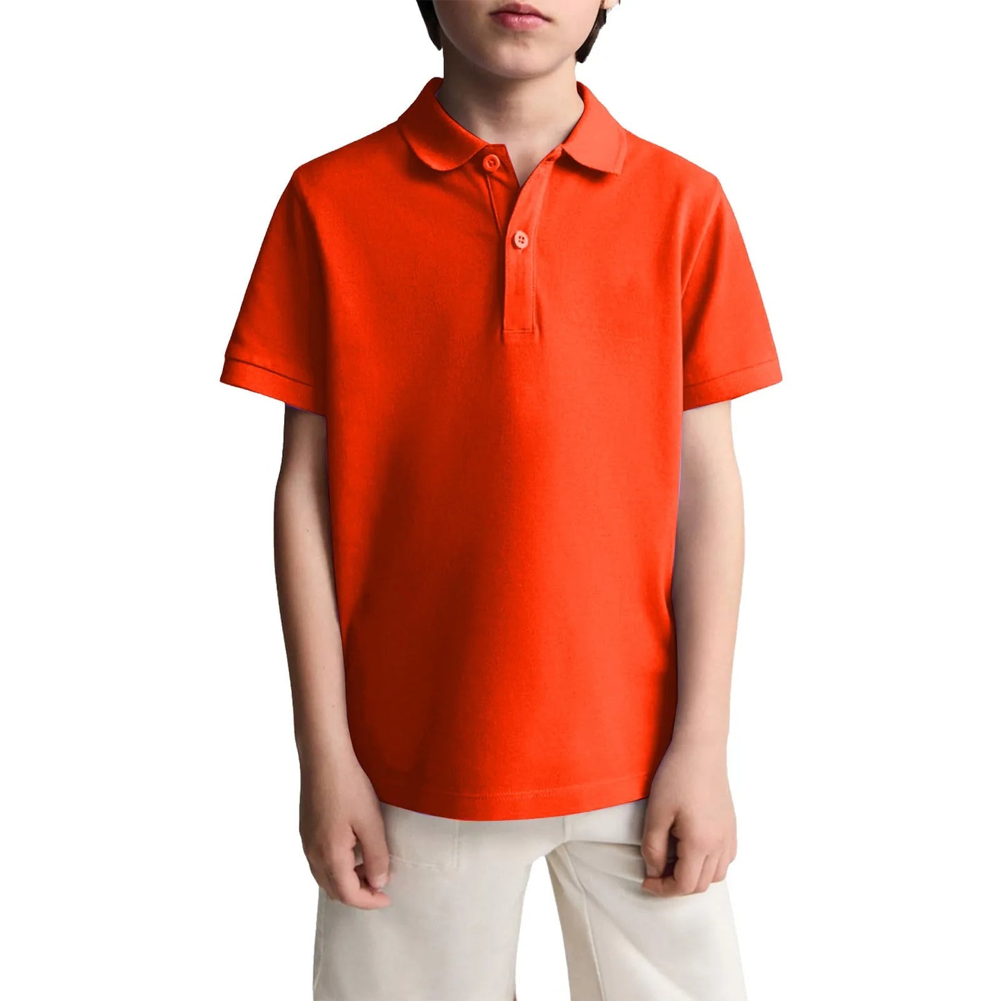 Boys Casual Polo Shirts Short Sleeve Shirt.   School Uniform Shirts For Kids 6-11y.  Great color choices.  All available but...."...time is a'wast'n"