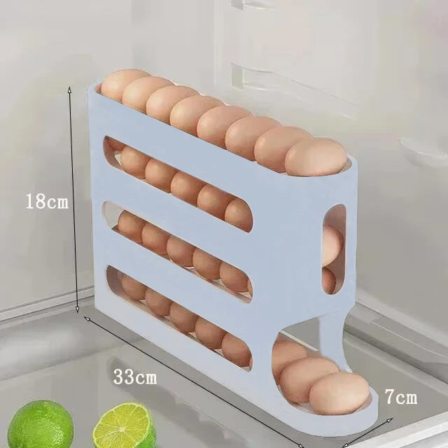 2-4-layer Slide Egg Storage Box, Ladder Style Storage.