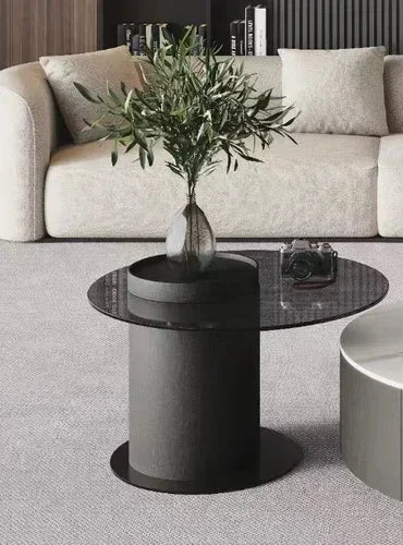 Coffee Table for Living Room Table, Nesting Neatly Round Coffee Tables,  Center Tables Living Room,  Balcony  Room Furniture