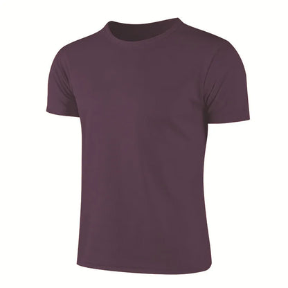 Quick-drying Round Neck Sport T-shirt Gym Jerseys Fitness Shirt Trainer Running T-shirt  for Men,  Breathable Sportswear