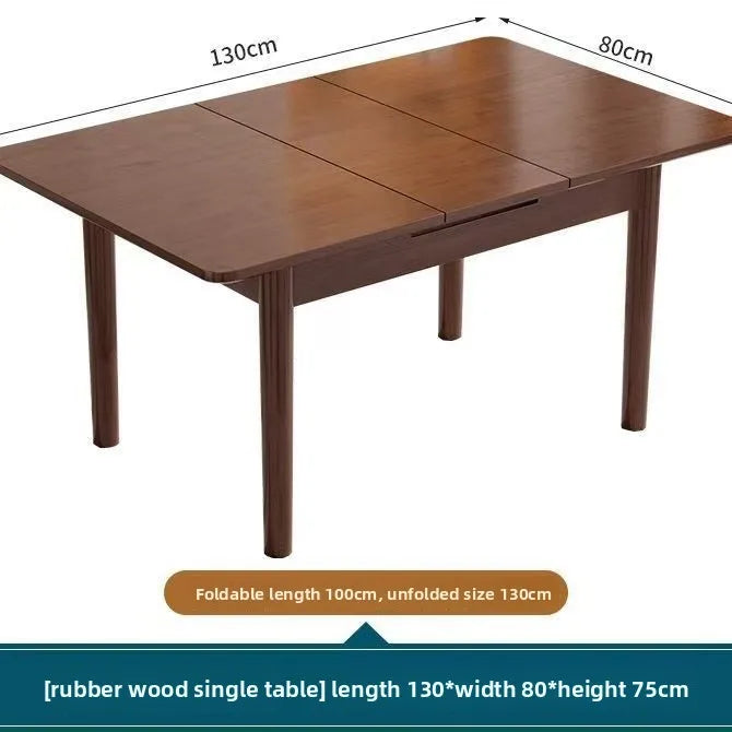 Extendable Wooden Dining Table,  Kitchen/Dining Room Furniture.  Adjustable Size 90/100/120cm Walnut Space Saving Table