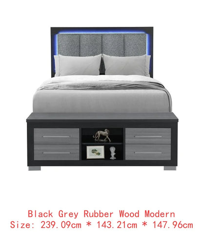 5-Piece Natural White King Bedroom Set