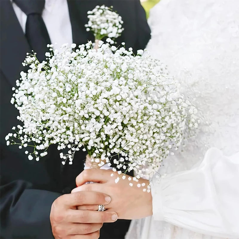 90 Headsof  Artificial Flowers /Bouquet,  61cm Plastic Gypsophila Fake Flower for Home Decor,  Wedding , Party Decorations,  Vase Accessories. A  "few " white bundles remain.  Tiffany Blue and Light Purple have ample availabl