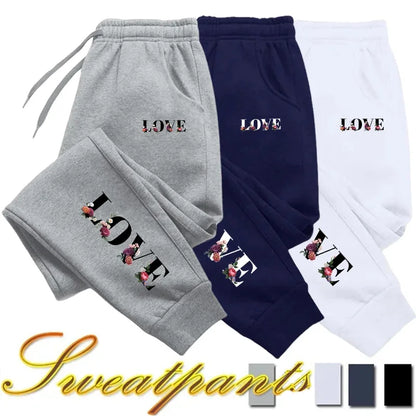 Womens Tracksuit Trousers New LOVE Letter Print. Luxury Sweatpants Daily Casual and  Versatile Jogging Sport Pants