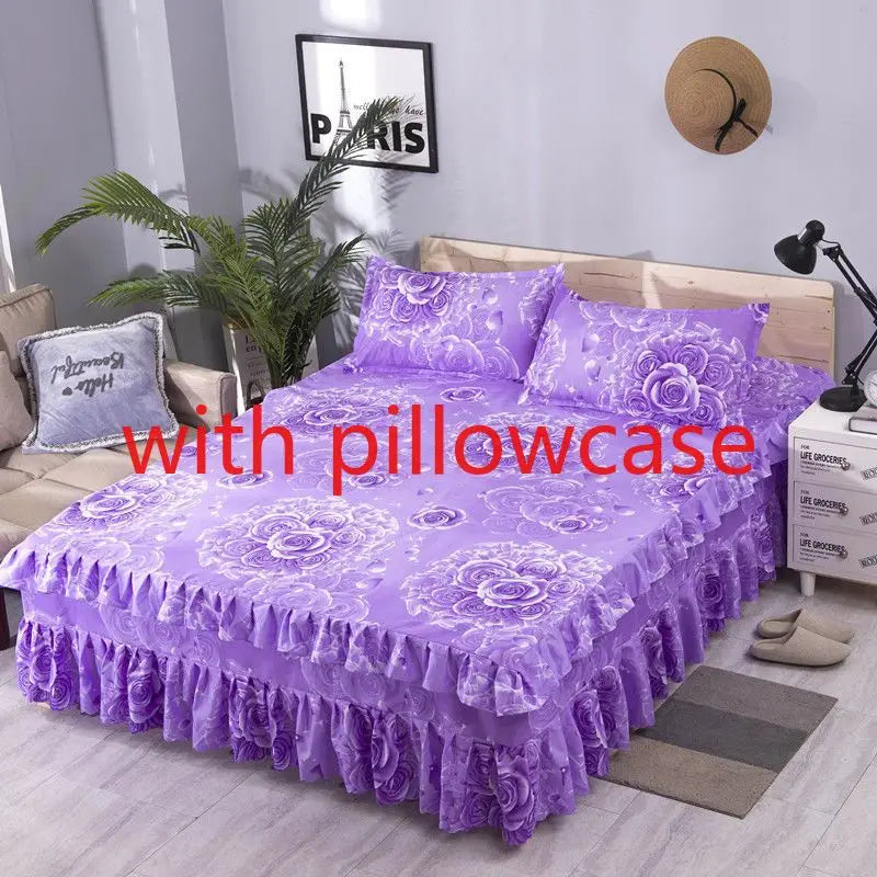 Sheet Set Household with Pillowcase Fashion Modern Water-proof Universal Skin-friendly Single Double Home Textile Bedding Luxury