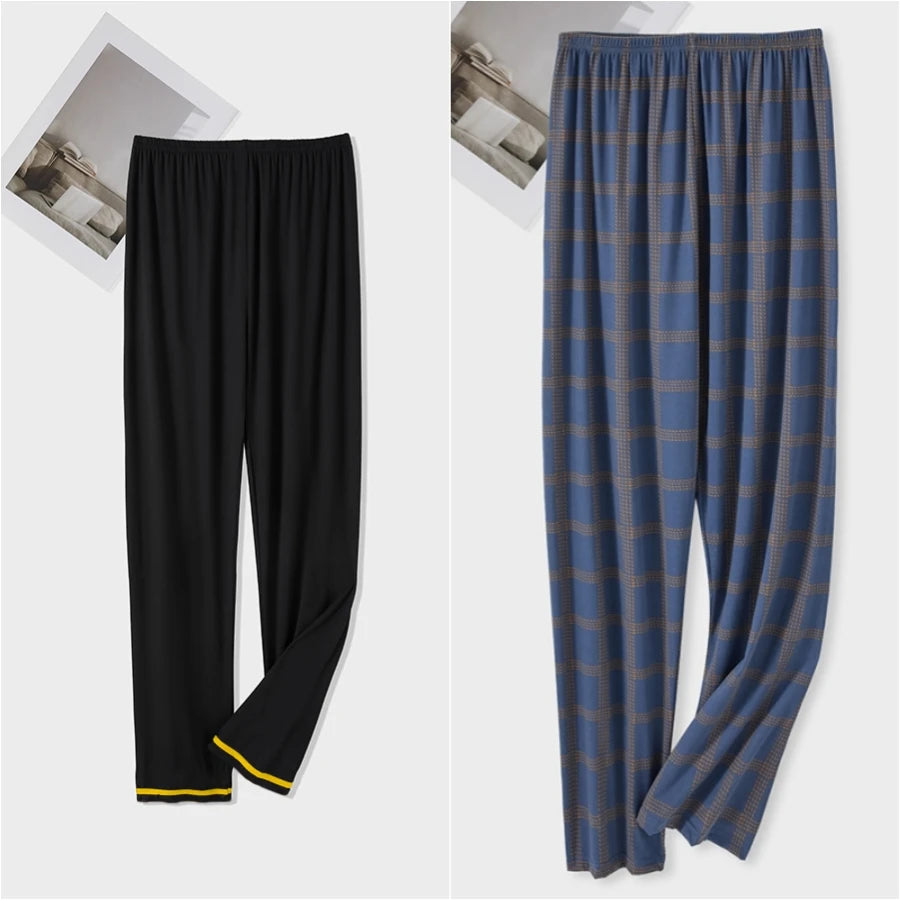 Pajama Pants.  Men's Summer wear.  Thin  and Loose in Large Size Trousers.  Home Pants