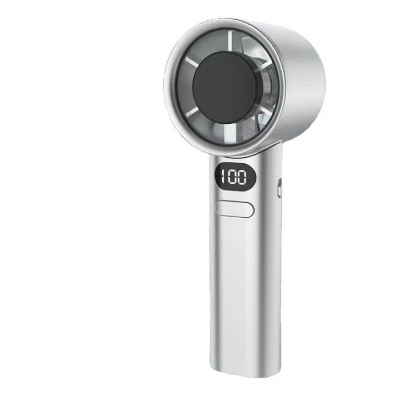 Portable Handheld Fan,  USB,  Rechargeable,  High-Speed Electric Cooling Fan for Personal Use. ONLY GREY is available.