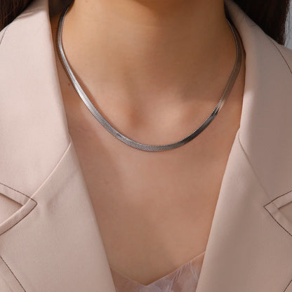 Stainless Steel Snake Chain Necklace for Women /Men of Gold Color  with Herringbone Choker,  Neck Chains 2026 Trend Jewelry Gift.  Perfect Gift for MOTHERS and FATHERS DAY