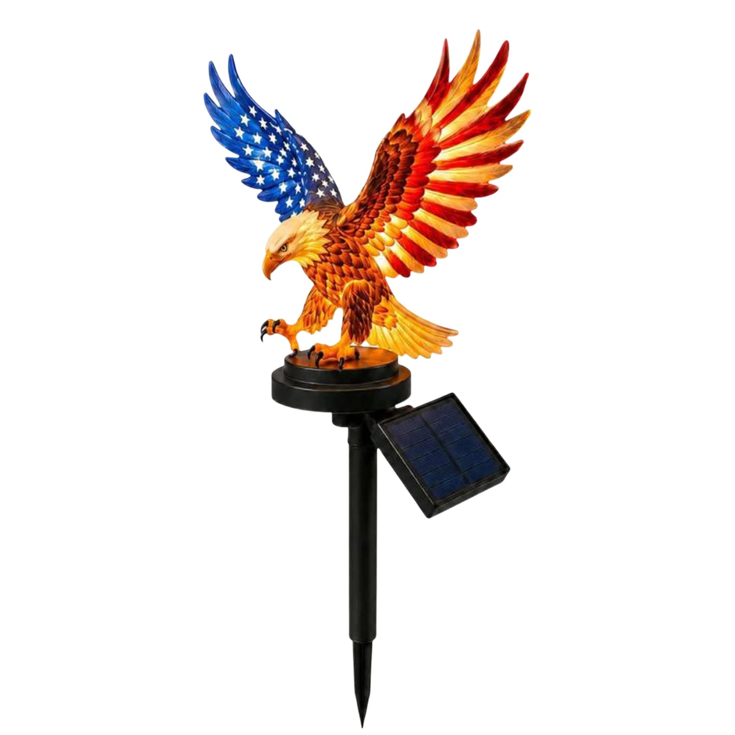 Eagle Solar Lights Waterproof Decorative Solar Powered Eagle Stake Lights for Lawn,Patio,  Yard.  Patriotic Decor.  Styles A and B are available.