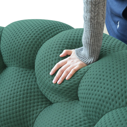 78'' Modern Curved Boneless Sofa.  Comfy,  3D Knitted Fabric in 5 colors.   Loveseat Couch,  Football-Shaped Lazy Floor Sofas for Living Room