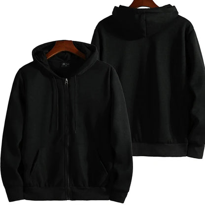 Zipper Hoodies Autumn /Winter.   Men's New Long Sleeve Hooded Sweatshirt. Fashion Casual Male Outfit for Sportwear, Loose Fit Clothes