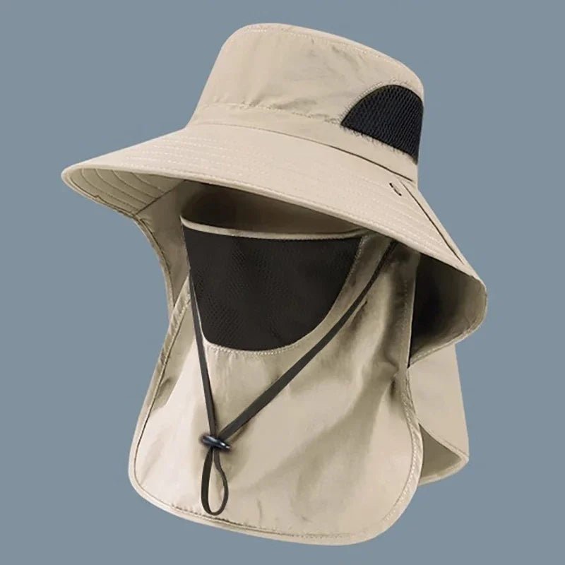 Summer Sun Hats, UV Protection for  Outdoor Hunting,  Fishing Cap For Men /Women Hiking, Camping,  Visor Bucket Hat Neck Flap, Fisherman Hat