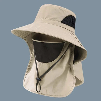 Summer Sun Hats, UV Protection for  Outdoor Hunting,  Fishing Cap For Men /Women Hiking, Camping,  Visor Bucket Hat Neck Flap, Fisherman Hat