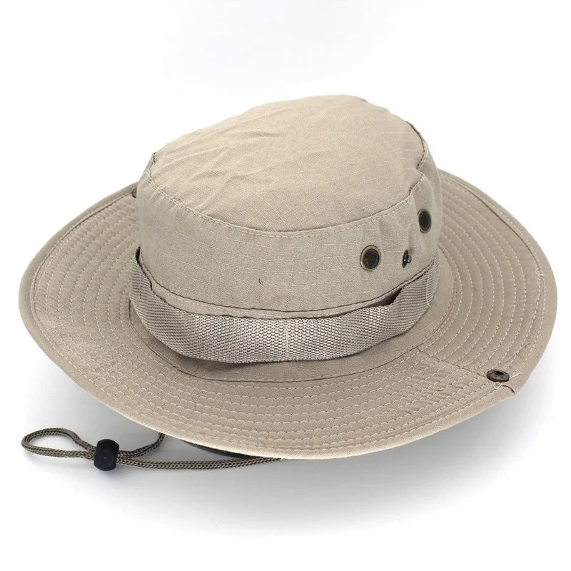 Camouflage or solid Tactical Cap, Bucket Hat/ Caps also in  Camo for adults or older teens.   Outdoor Protection in the sun.