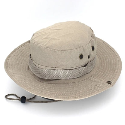 Camouflage or solid Tactical Cap, Bucket Hat/ Caps also in  Camo for adults or older teens.   Outdoor Protection in the sun.
