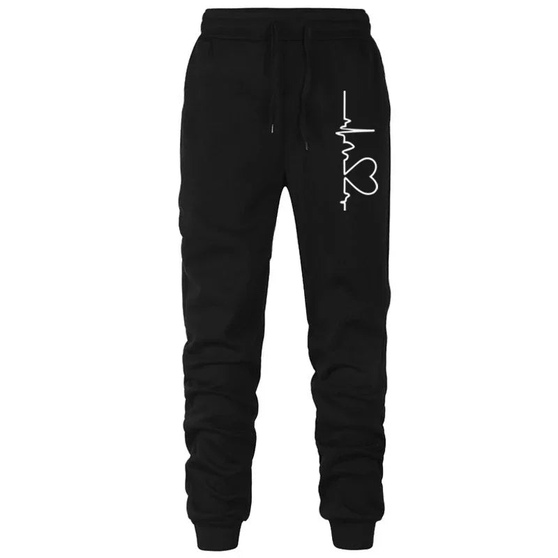 Womens Casual Tracksuit.  Versatile Sweatshirt with Hoodie  Black Sweatpants with High Quality Print.