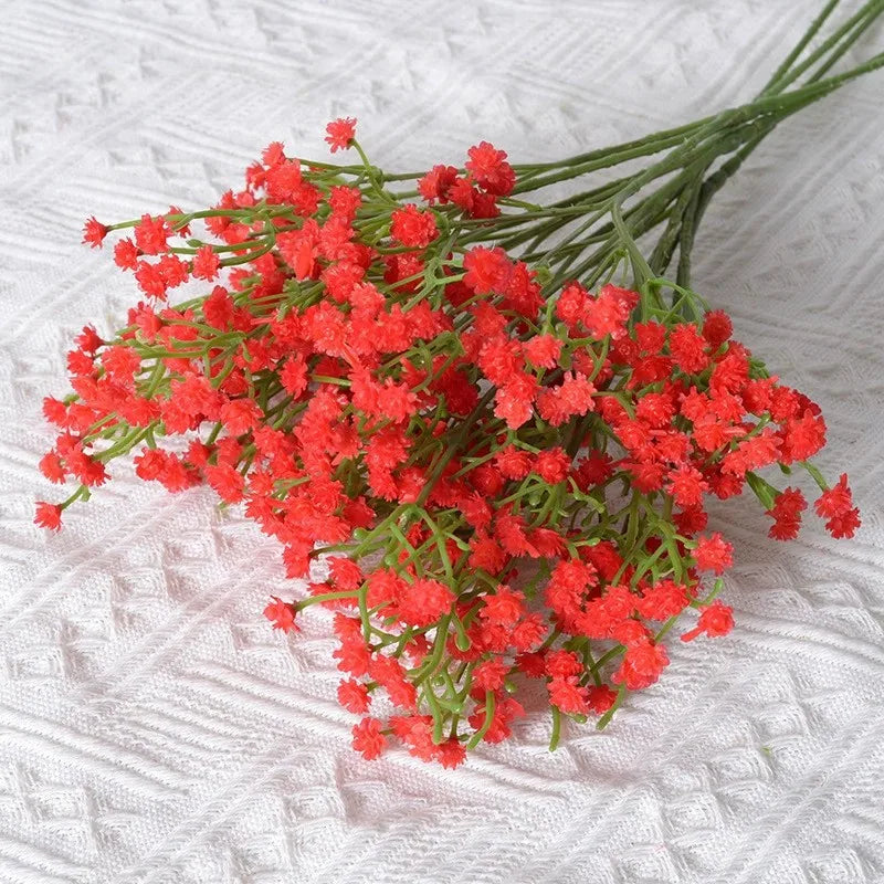 90 Headsof  Artificial Flowers /Bouquet,  61cm Plastic Gypsophila Fake Flower for Home Decor,  Wedding , Party Decorations,  Vase Accessories. A  "few " white bundles remain.  Tiffany Blue and Light Purple have ample availabl