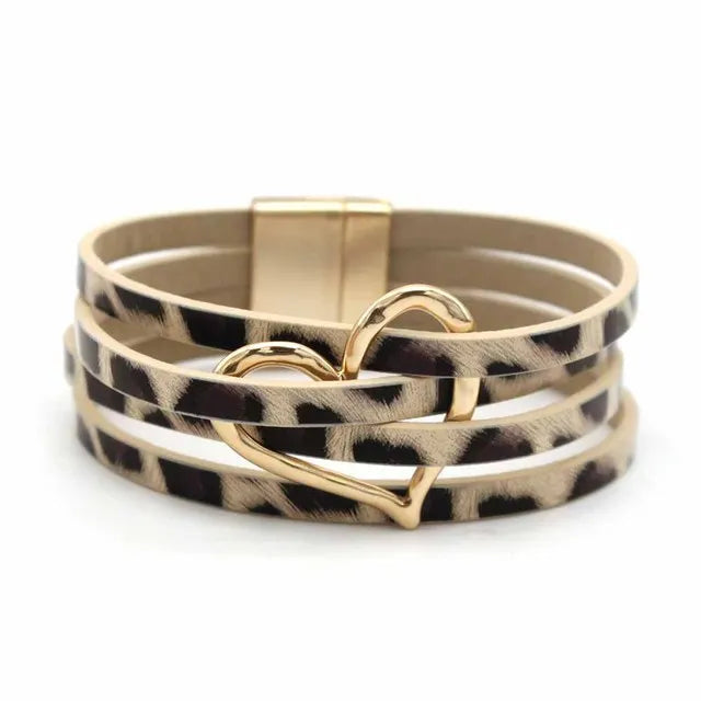 Leather Bracelets For Women, Fashion Bracelets & Bangles , Elegant Multilayer Wide Wrap Bracelet. Jewelry Gift.  All Colors Available except Lt. GRAY and AQUA