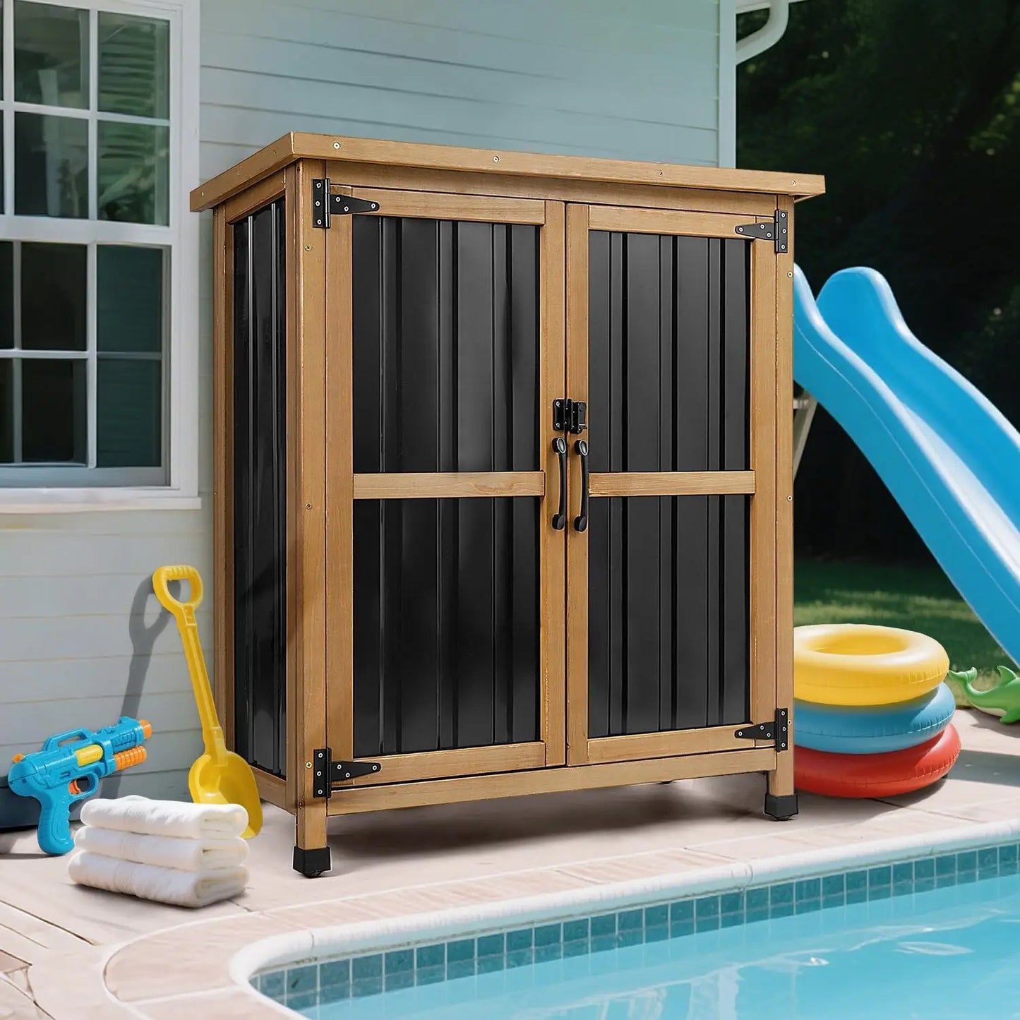 Outdoor Storage Shed, Garden Storage Cabinet