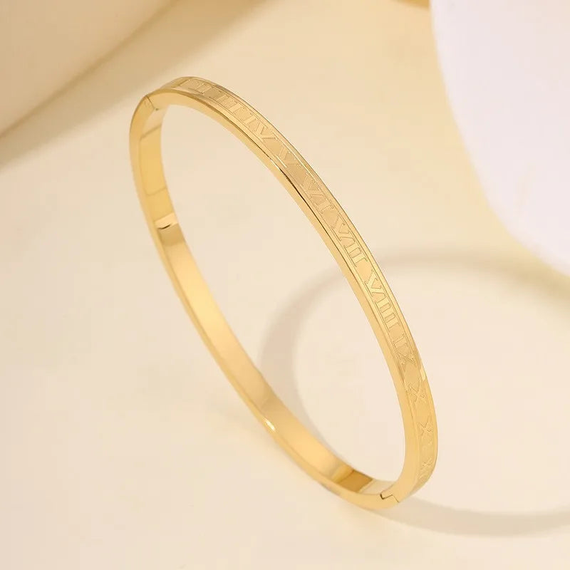5/1pcs Black Zircon Inlay.  Series  of Stainless Steel Bracelets for Women /Men Fashion  Stacking Jewelry Gift Great item for MOTHERS DAY Gift