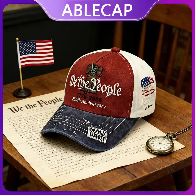 Embroidered Baseball Caps For Patriotic USA 250th Anniversary Hat 1776-2026 Male  or Female Adult Gift