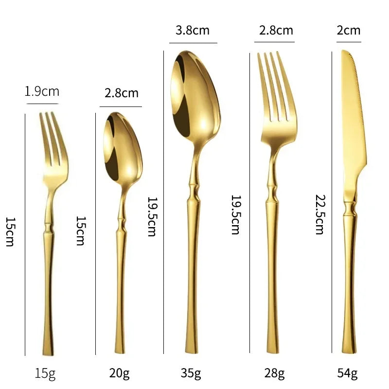 20/30/40Pcs Dinnerware Set,  Stainless Steel Knife,  Fork,  Spoon Cutlery.  Tableware Set, Kitchen Flatware, Dinner Silverware Table Set