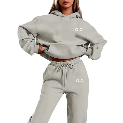 Autumn  Casual Two-Piece Set - Retro and Simple Printed Set with Eco-friendly Material for Comfortable Feel, Men /Women for Sizing