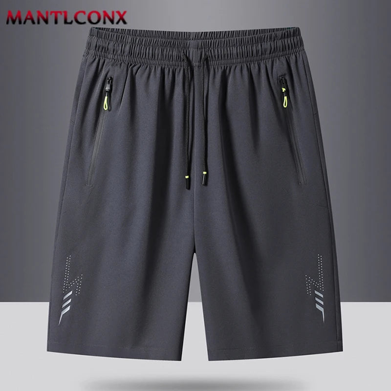 Summer Men's Shorts,  Cool Sportswear,  Running Shorts,   Casual Bottoms for  Fitness,  Training,  Jogging, Short Pants Men Black Gray