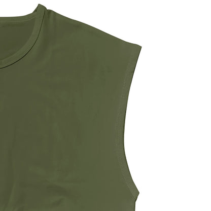 men's summer sleeveless t-shirt,  casual,  loose,  solid colors,  thin shoulder t-shirt sport