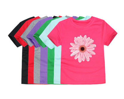 T-shirts with Flower Print for Teenage Girls.