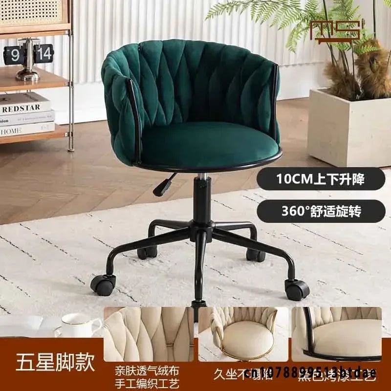 Pretty Vanity  Chair for Girls Bedroom,  Makeup Chair,  Girls Bathroom.  ,,Comfortable for Long Periods of Time,, Backrest,  Lift Swivel Chair