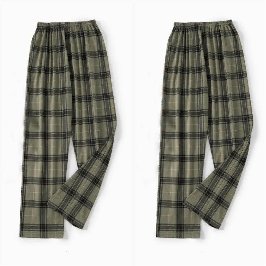 Men's Pajama Pants, Summer Trousers, Home Trousers, Thin Spring and Autumn,  Loose Plus Sizes.   Can Be Worn Outside.