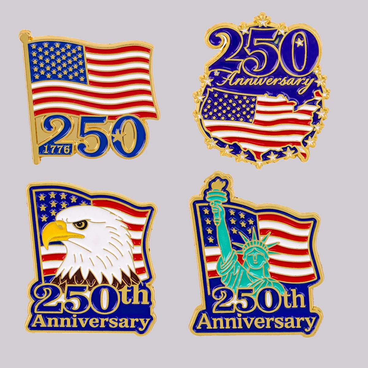 American Flag, Enamel Pin Brooch,  Lapel Pins, Badge for  Backpack,  Clothing,  Accessories Fashion Jewelry  for the 250th Anniversary Gift