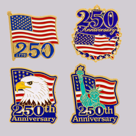 American Flag, Enamel Pin Brooch,  Lapel Pins, Badge for  Backpack,  Clothing,  Accessories Fashion Jewelry  for the 250th Anniversary Gift