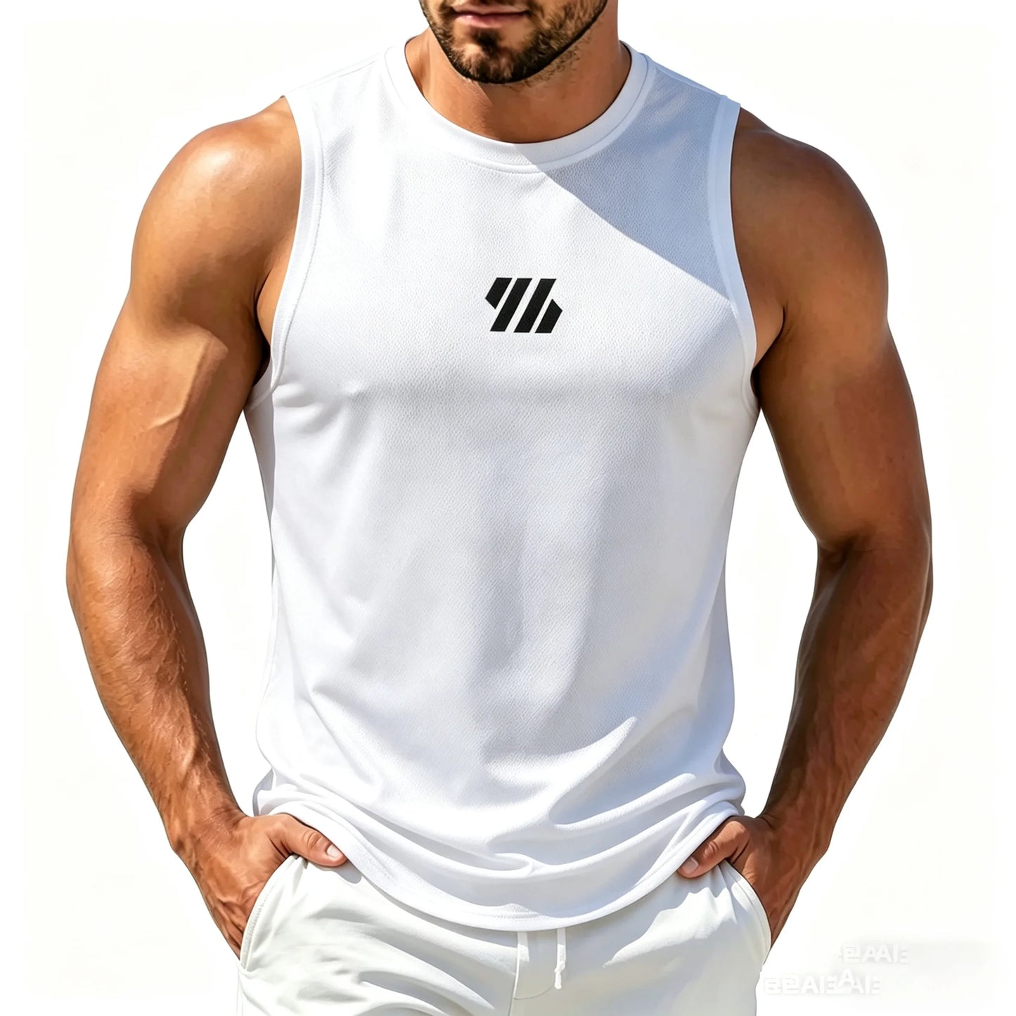 Men's Casual Fitness Tank Top. .  Sportswear Sleeveless Shirt. Mesh Breathable Tops.  Sports Vest Undershirt Mens sizing has to go UP 2 (TWO) SIZES for USA and EURO  SIZING.  NO RED Available!!!!