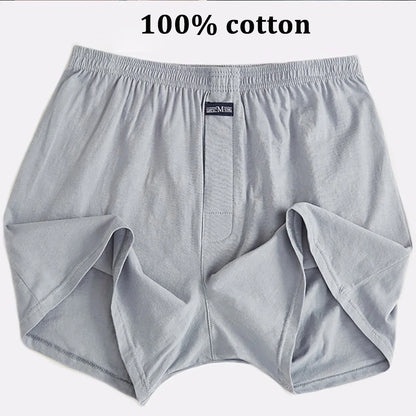 100% Cotton Men Pajama Shorts  for Summer. Solid Elastic Waist, Short Pants,  Casual and Breathable.
