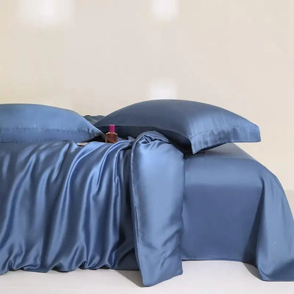 100%Lyocell Derived from Eucalyptus.  Solid Color  Bedding set Duvet cover and  Bed Sheet  with 2 Pillowcases.  Soft , Cooling , Twin /Double /Queen