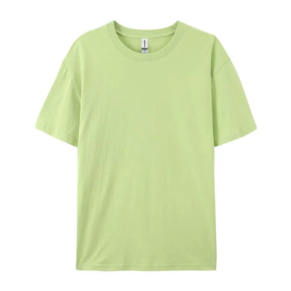 100% Cotton Solid T-shirts for Men / Woman, older Teens, Short Sleeve Fashion Brand Trend,  Casual Soft Clothing Tees,  Customized Products,  Summer Tops, ,