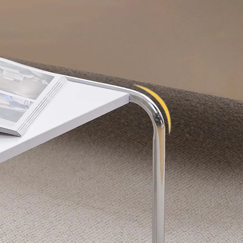 Stainless Steel Simplicity Coffee Table,  Modern Design  with Metal.  Unique Coffee Table Advanced Sense of Nordic Style